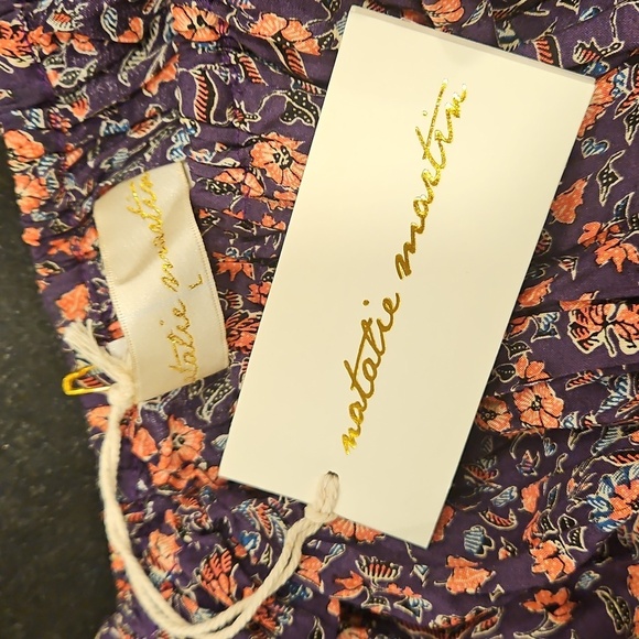 💕NATALIE MARTIN💕 Ella Top ~ Petite Fleur Print Aubergine In Pink Large NWT - Picture 8 of 11